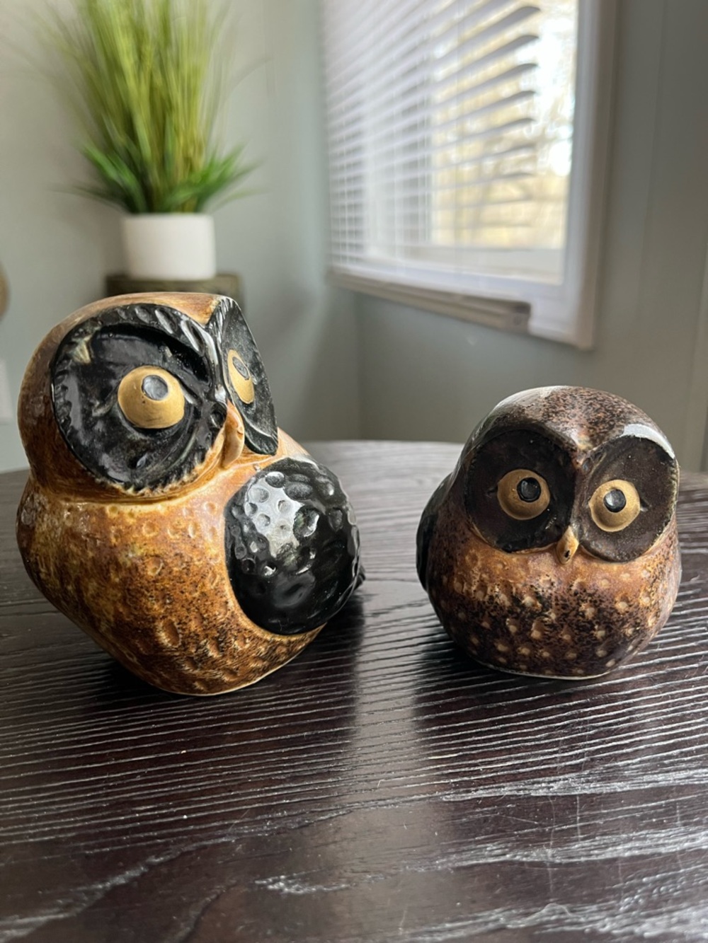 Vintage OMC Otagiri Mercantile Co. Owl Set Stoneware MCM Style Japan 2 PC - Picture 2 of 12